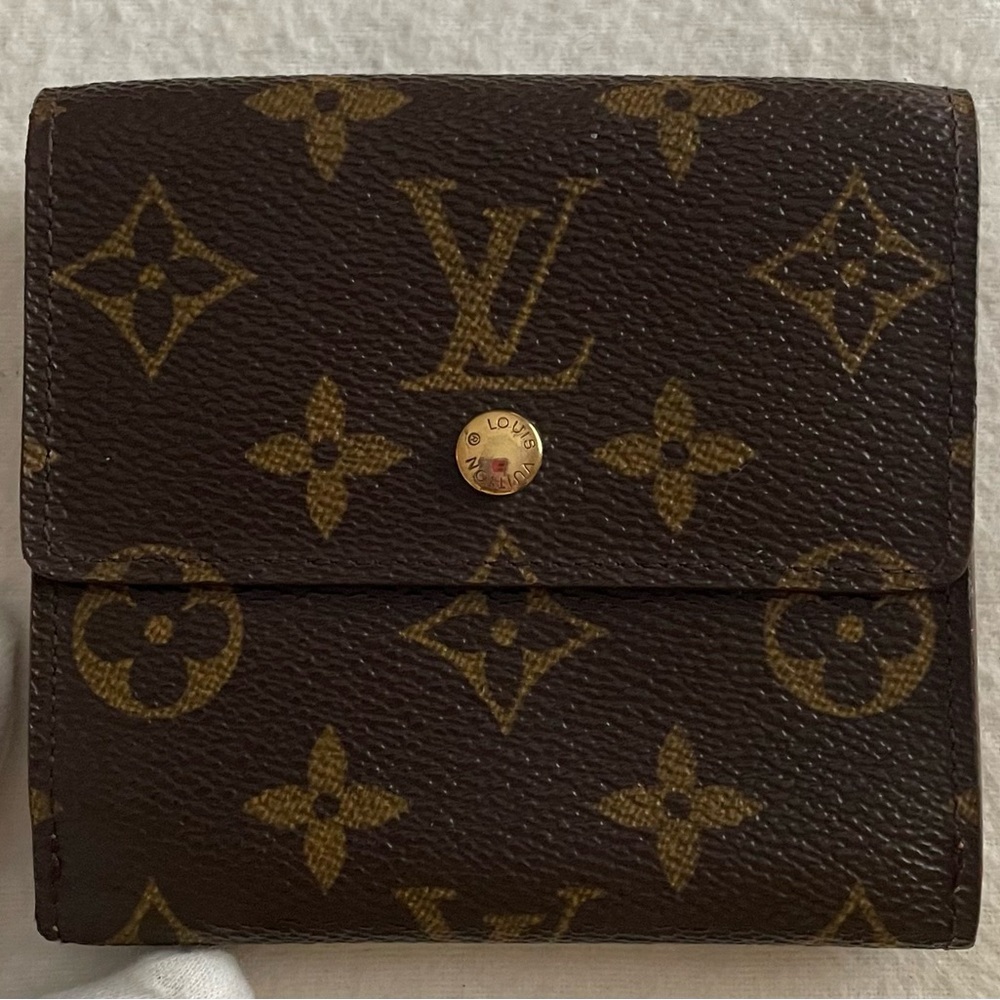 Louis Vuitton Monogram Canvas Brown & Gold Compact Wallet